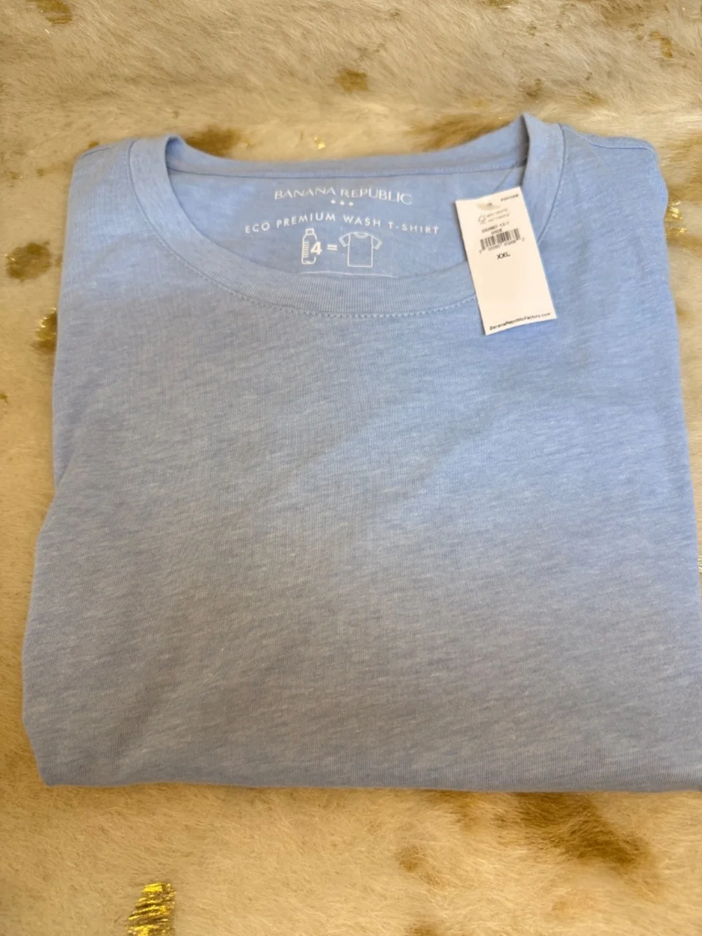 Banana Republic T-Shirt‎ Mens XXL Gray Eco Premium Wash Crew Neck Short Sleeve